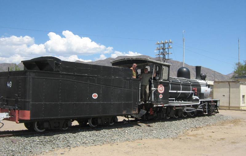 alte Dampflokomotive in Usakos / Namibia